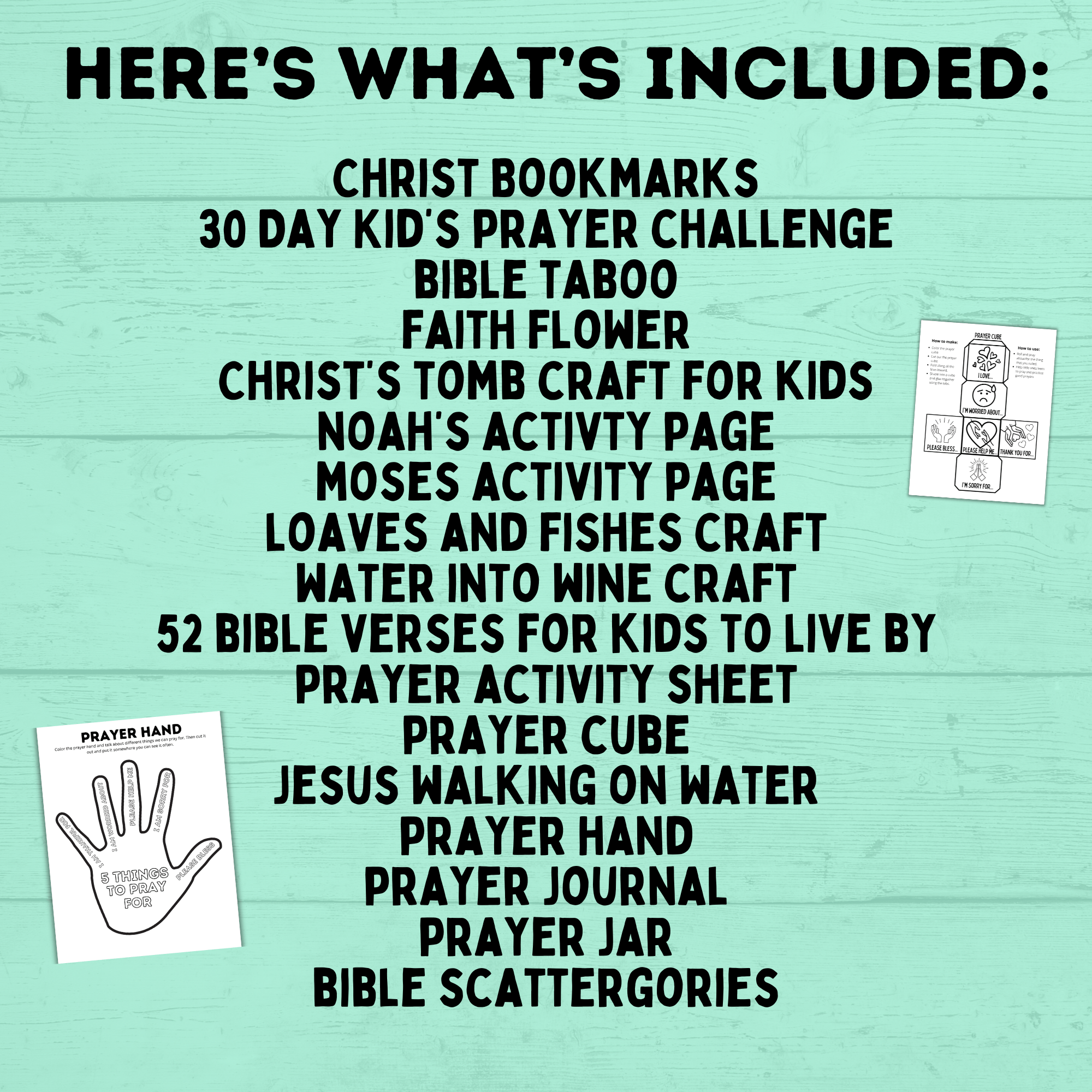 Ultimate Christ Printables Pack for Kids | Christ Printables | Christ Crafts | Prayer Crafts | Church Crafts | Sunday School | Christ
