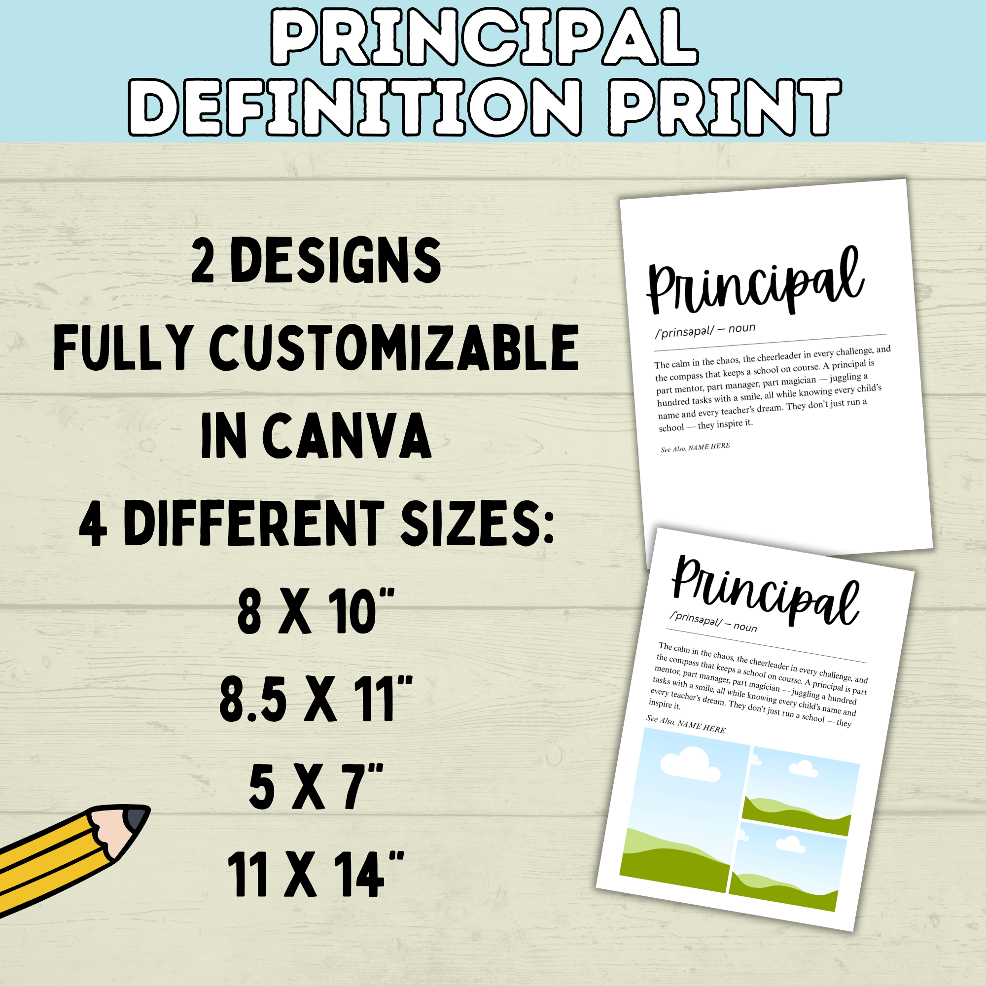 Principal Gift | Principal Day | Principal Appreciation | Principal Office | Principal Card | School Principal | School Gift | Office Decor