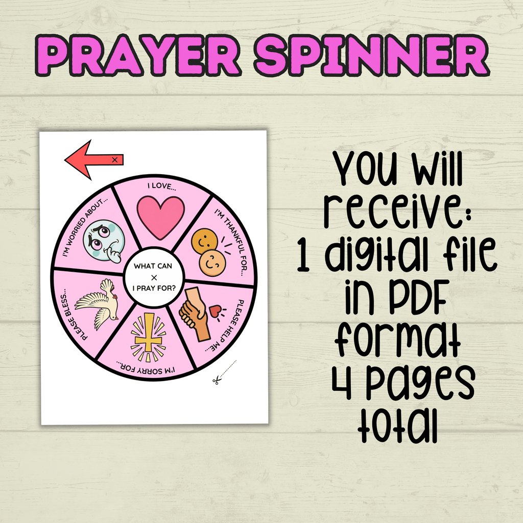 Prayer Spinner Craft, Prayer Craft, Kids Crafts, Sunday School Crafts, Christian Activity