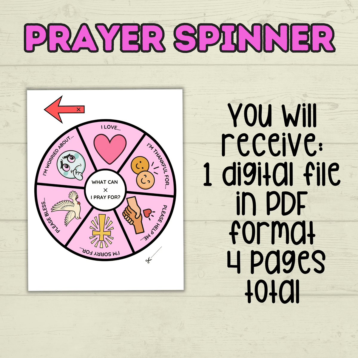 Prayer Spinner Craft, Prayer Craft, Kids Crafts, Sunday School Crafts, Christian Activity
