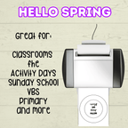 Jesus Spring Wreath, Cut and Paste, Sunday School Craft, Homeschool, With Jesus We Bloom, VBS