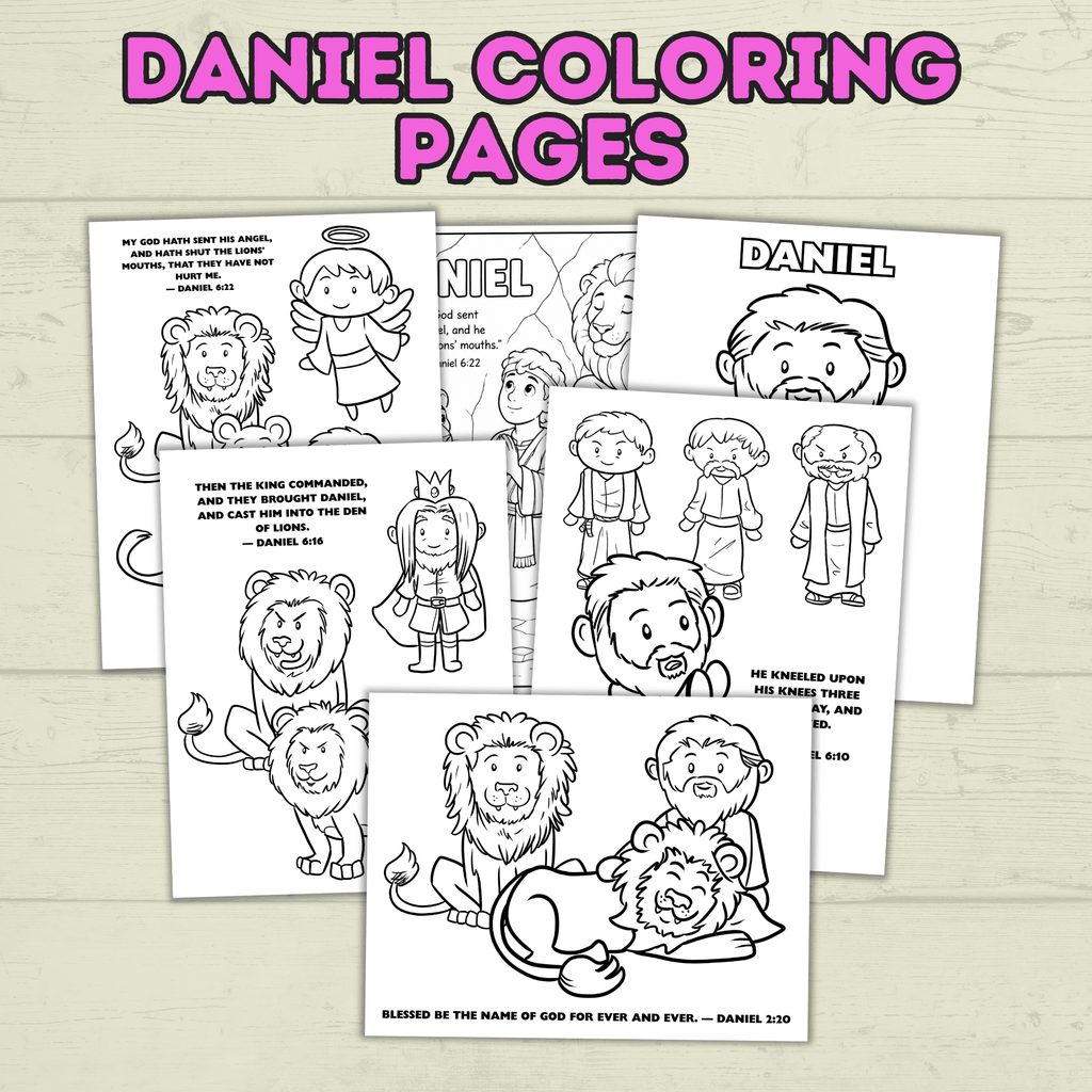 Free Daniel in the Lion's Den Coloring Pages for Kids