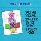 Prayer Cube Craft | Prayer Activities | Kids Crafts