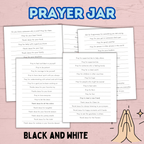 Prayer Prompts for Kids Activity Jar, Prayer List, Christian Sunday School Activities, Cards, Prayer Jar, Praying Craft, Challenge, Church