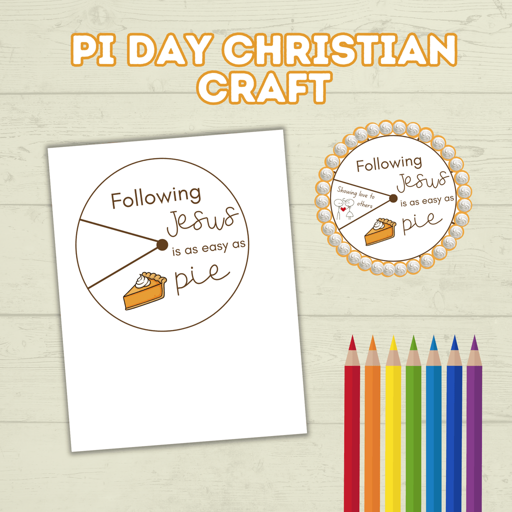 Pi Day Craft, Sunday School Craft, Christ Craft, Pie Craft, Pi Day Activity, Spinner Craft