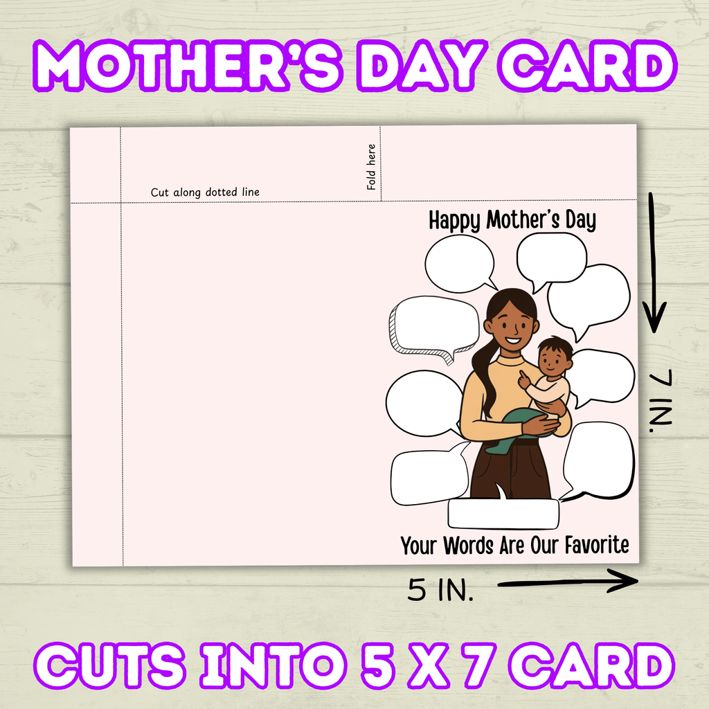 Funny Mother's Day Card, Mother Quote, Mom Quotes, What Mom Says, Humor Mom Card, Mom Gift, Family Card, Wife Card, Card from Siblings