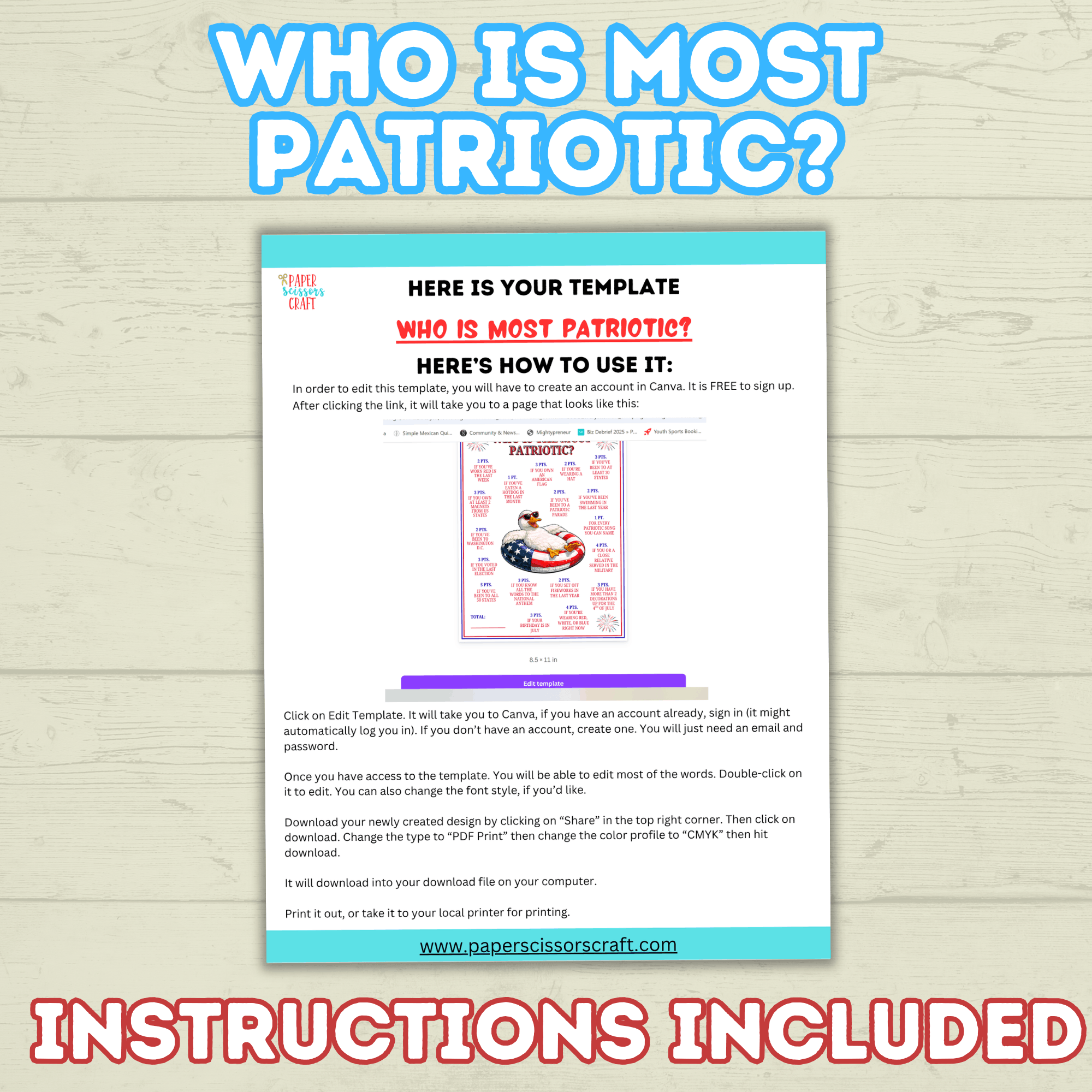 Patriotic Games, Who is Most Patriotic, Kids Games, Adult games, USA games, America Games, Memorial day, 4th of July games, party games