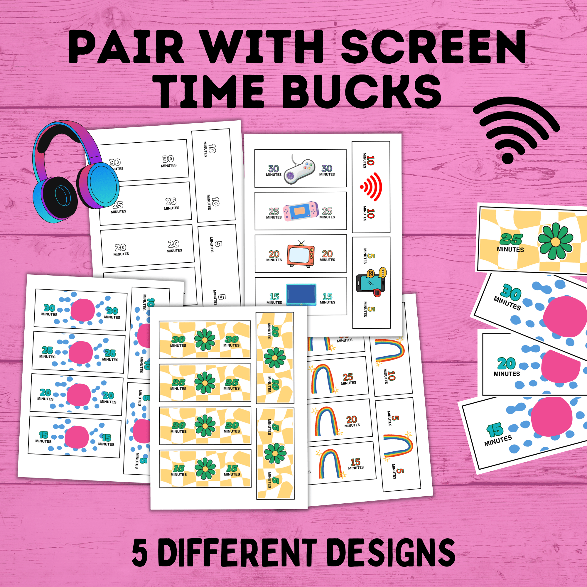 Chore Chart | Earn Screen Time Chart | Screen Time Chart | TV Chart | Electronic Chart | Technology Chart | Kids Chart | Charts for Kids