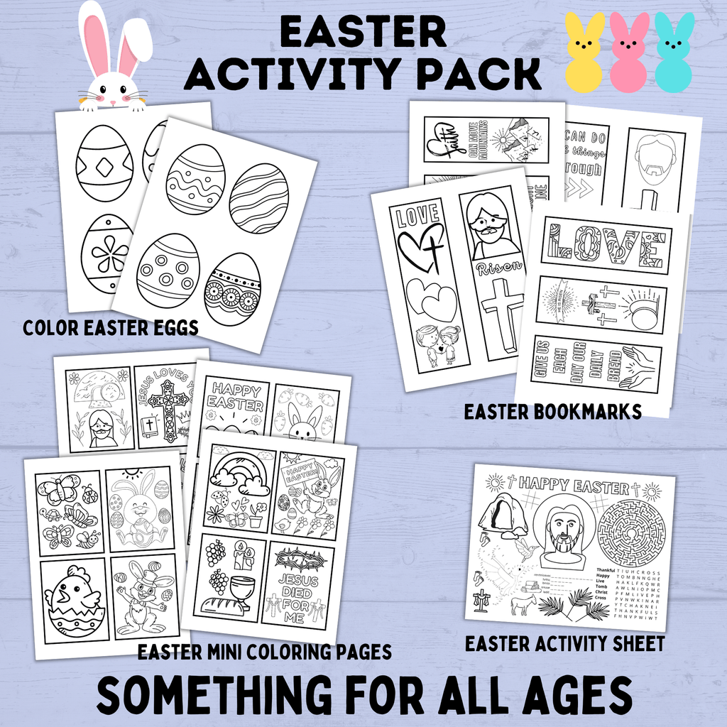 Easter Activity Pack for Kids | Easter Printables | Easter Activities | Easter Crafts | Easter fun pack for kids | Kids Activities | Kids