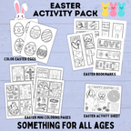 Easter Activity Pack for Kids | Easter Printables | Easter Activities | Easter Crafts | Easter fun pack for kids | Kids Activities | Kids