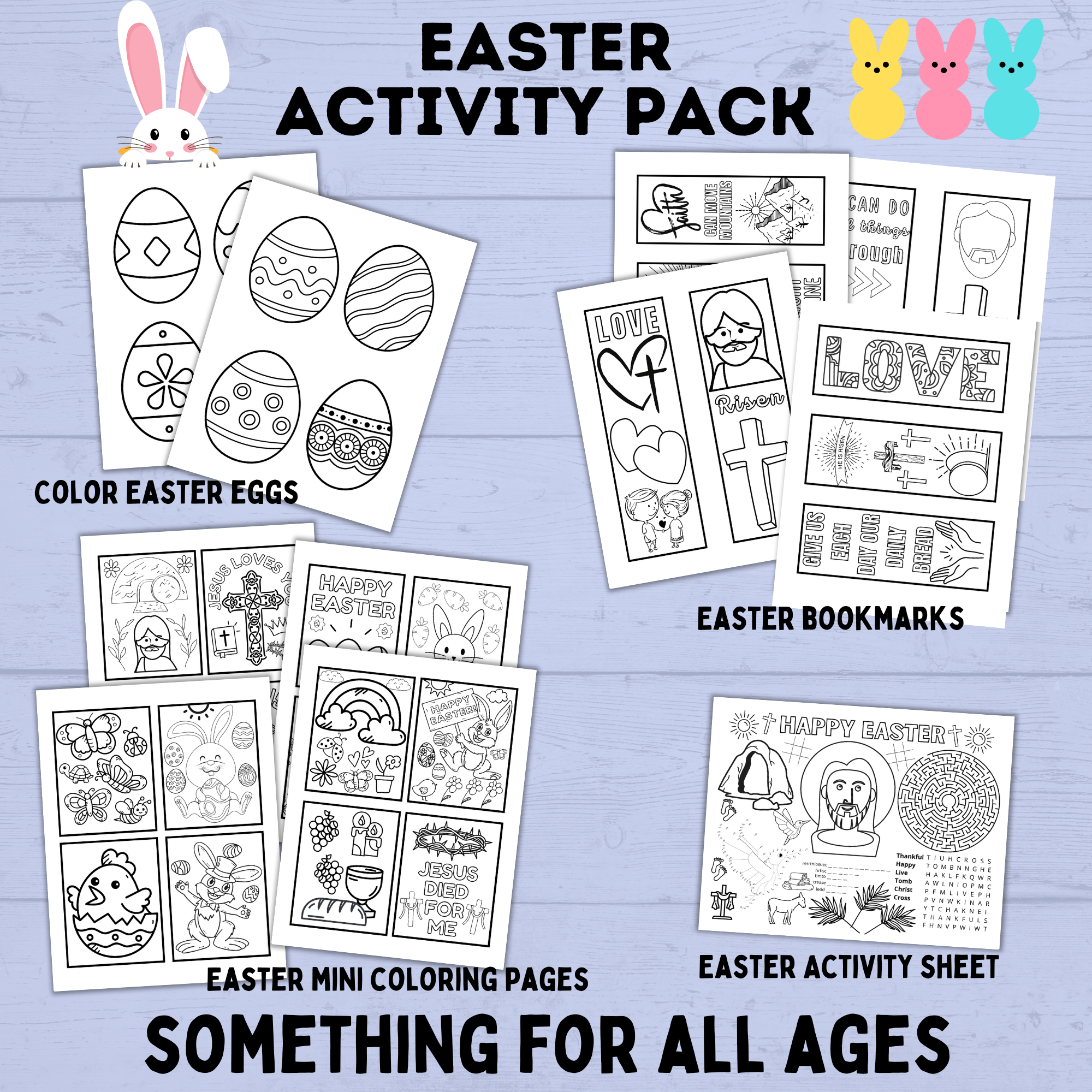 Easter Activity Pack for Kids | Easter Printables | Easter Activities | Easter Crafts | Easter fun pack for kids | Kids Activities | Kids