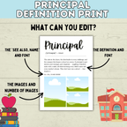 Principal Gift | Principal Day | Principal Appreciation | Principal Office | Principal Card | School Principal | School Gift | Office Decor