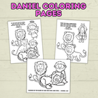 Free Daniel in the Lion's Den Coloring Pages for Kids
