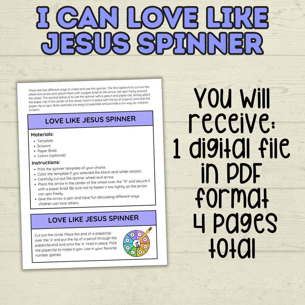 I  Can Love Like Jesus Craft, Valentine's Day Christian Craft, Sunday School Craft, Bible Craft, Bible Lesson