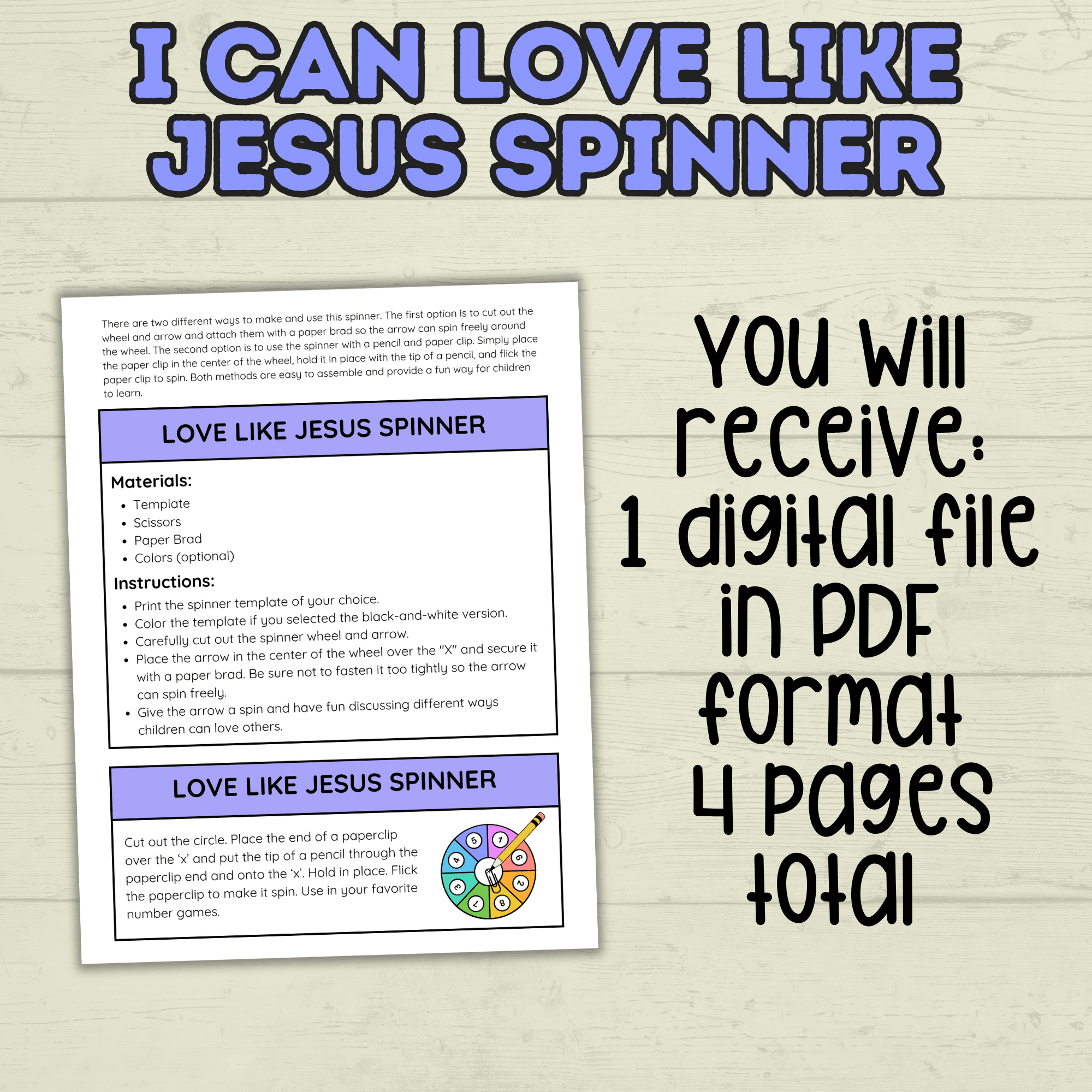 I  Can Love Like Jesus Craft, Valentine's Day Christian Craft, Sunday School Craft, Bible Craft, Bible Lesson