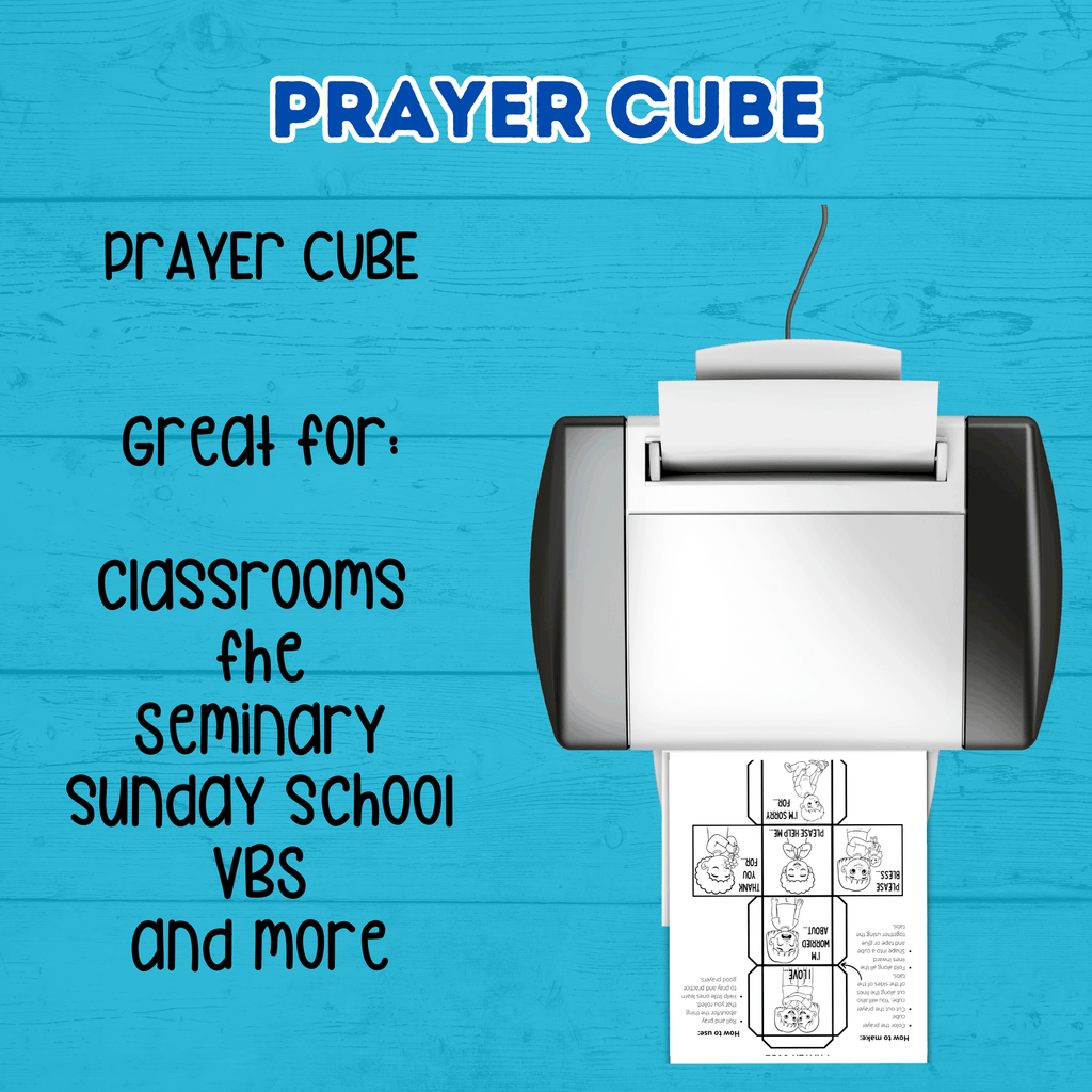 Prayer Cube Craft | Prayer Activities | Kids Crafts