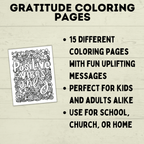 Gratitude Coloring Pages | Inspirational Coloring Pages