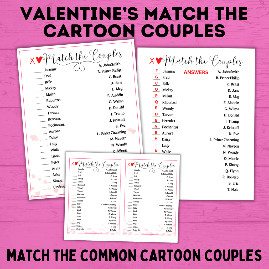 Valentine's Day Party and Activity Pack | Kids Activities | Kids Printables | Classroom Party Games | Kids Games | Valentine's Day Games