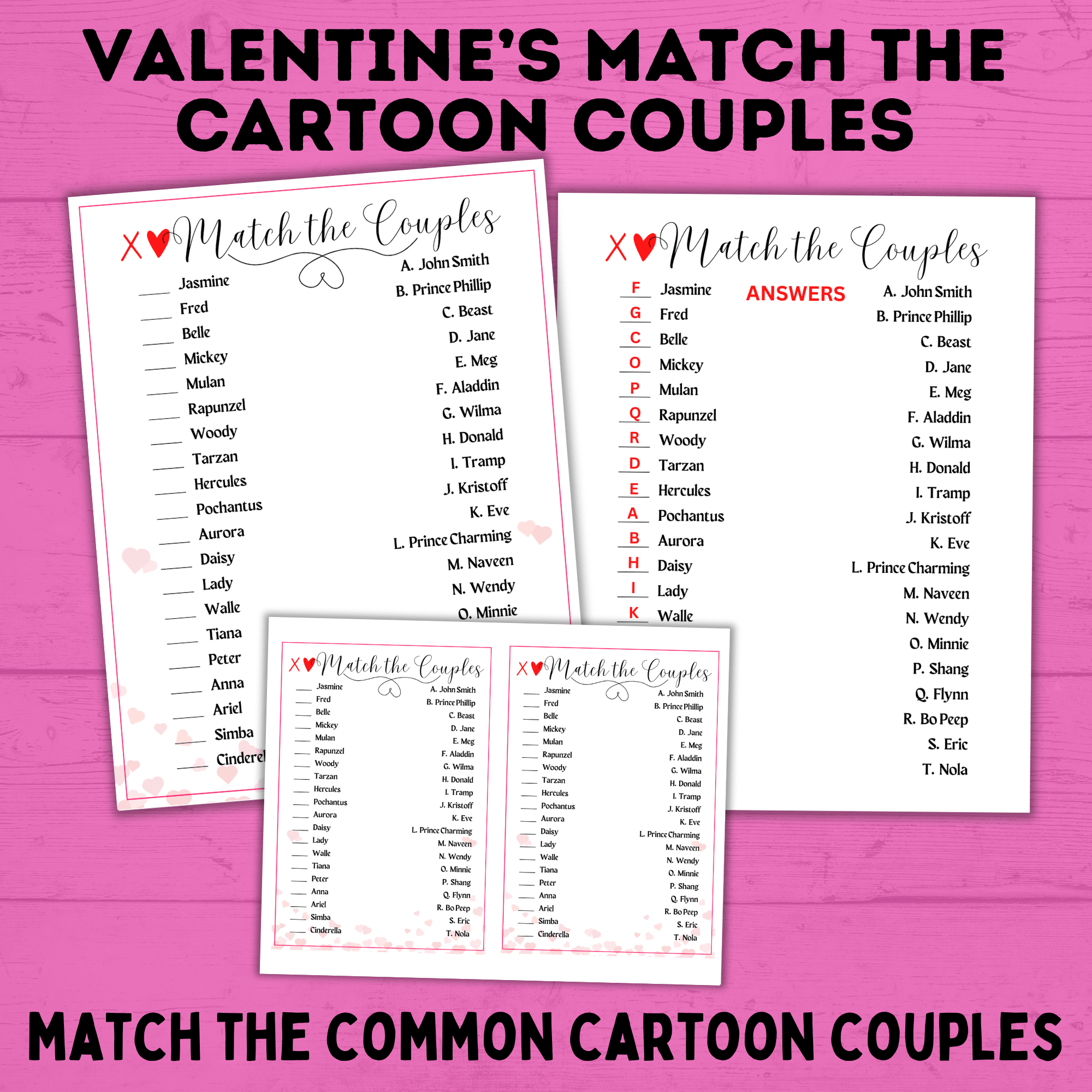Valentine's Day Party and Activity Pack | Kids Activities | Kids Printables | Classroom Party Games | Kids Games | Valentine's Day Games