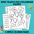 New Year's Eve Coloring Pages for Kids | New Year's Eve Activities | Coloring Pages