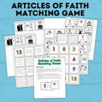 Articles of Faith Matching Game for Families | FHE Game | Articles of Faith Game | Match game for kids | Articles of Faith Printable