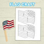 Patriotic Flag Craft for Kids, In God We Trust, USA Craft, American Flag Craft, Memorial Day Craft, 4th of July Craft, Veterans day Craft