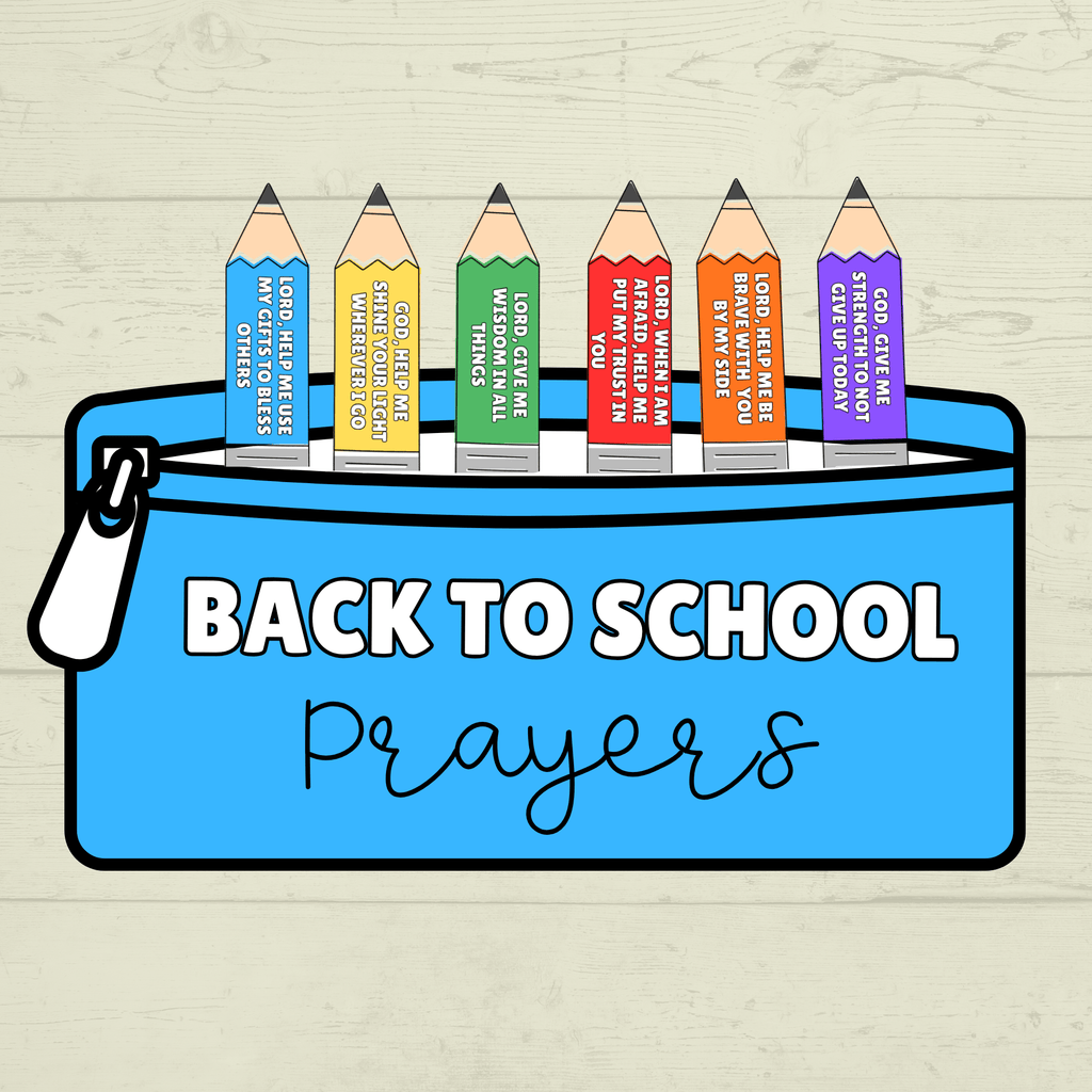 Back to School Prayers, Prayer Craft, Sunday School Craft, Back to School Crafts,  Cut and Paste Crafts, Christian Crafts, Bible Crafts