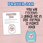 Prayer Prompts for Kids Activity Jar, Prayer List, Christian Sunday School Activities, Cards, Prayer Jar, Praying Craft, Challenge, Church