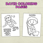 Free David and Goliath Coloring Pages for Kids