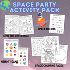 Space Party Activity Pack | Space Activity | Space Craft | Space Games | Outer space games | kids Games | Party Games | Space Party Games