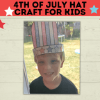 4th of July Craft for Kids | Patriotic Hat for Kids | Kids Craft | Toddler Craft | Independence Day Craft | Hat Craft | PDF download