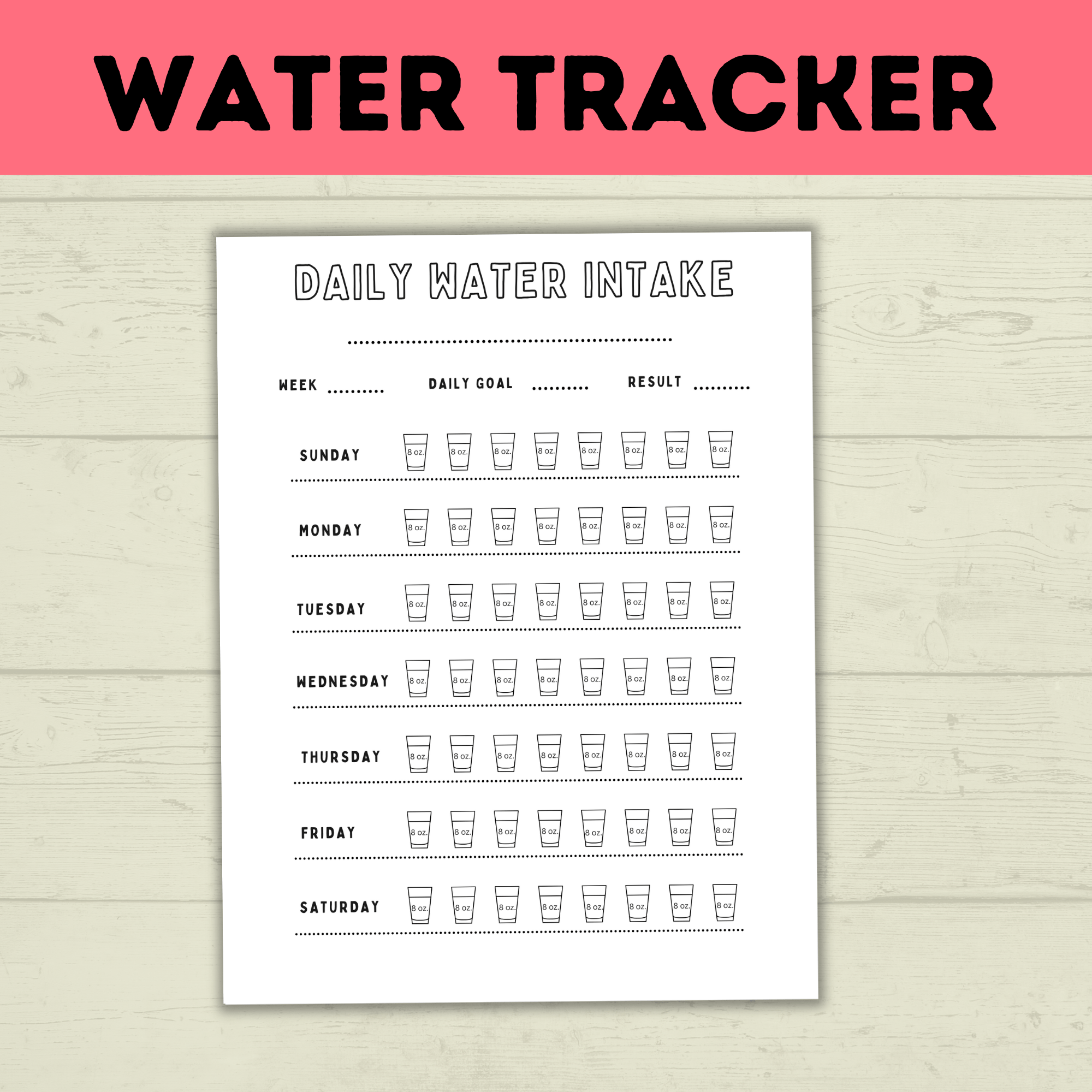 Water Hydration Tracker for Kids and Family