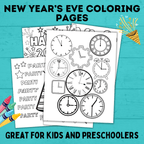 New Year's Eve Coloring Pages for Kids | New Year's Eve Activities | Coloring Pages