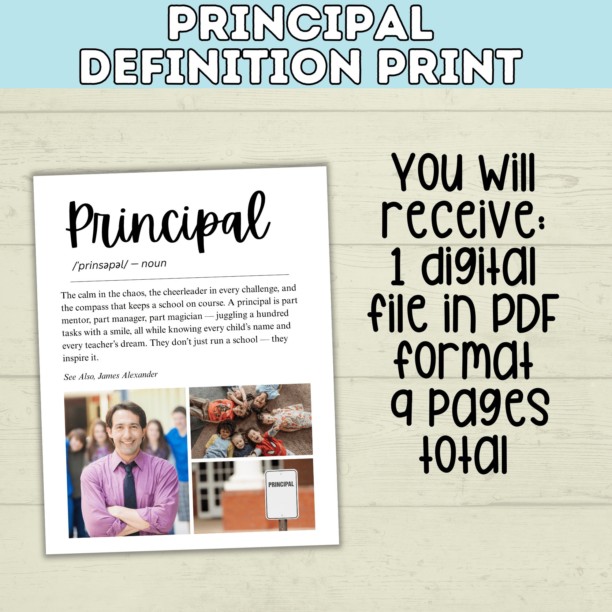Principal Gift | Principal Day | Principal Appreciation | Principal Office | Principal Card | School Principal | School Gift | Office Decor