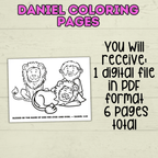 Free Daniel in the Lion's Den Coloring Pages for Kids