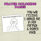 Free Prayer Coloring Pages for Kids for Sunday School