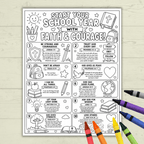 Back to School Bible Verses Coloring Page