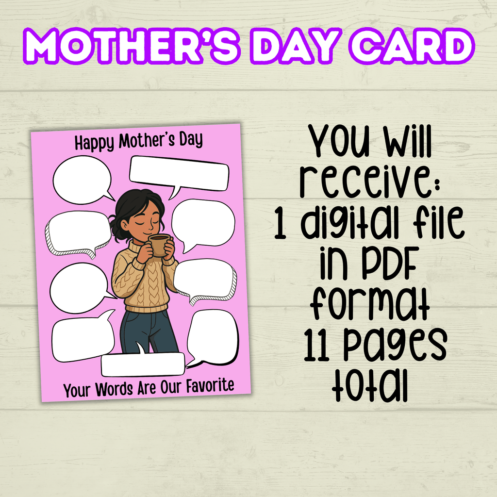 Funny Mother's Day Card, Mother Quote, Mom Quotes, What Mom Says, Humor Mom Card, Mom Gift, Family Card, Wife Card, Card from Siblings