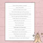 Prayer Prompts for Kids Activity Jar, Prayer List, Christian Sunday School Activities, Cards, Prayer Jar, Praying Craft, Challenge, Church