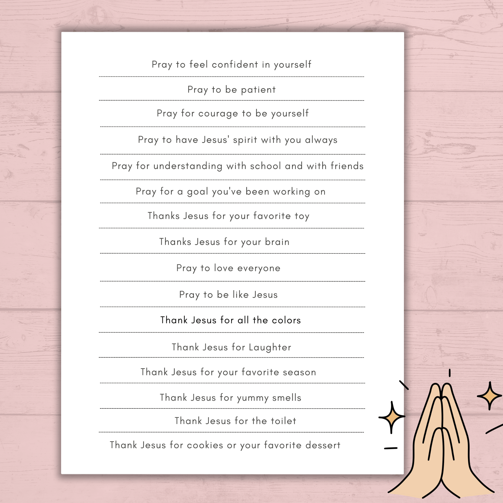 Prayer Prompts for Kids Activity Jar, Prayer List, Christian Sunday School Activities, Cards, Prayer Jar, Praying Craft, Challenge, Church