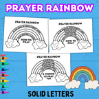 Prayer Printable for Kids, Prayer Cube, Prayer Prompts, Prayer Guide, Prayer Calendar, Prayer Activity Sheets, Prayer List, Prayer Rainbow