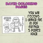 Free David and Goliath Coloring Pages for Kids