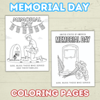 FREE Christian Memorial Day Coloring Pages for Kids and Family