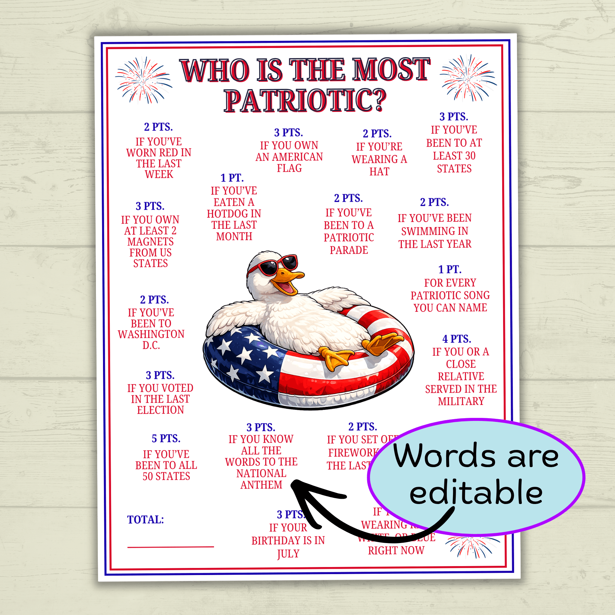Patriotic Games, Who is Most Patriotic, Kids Games, Adult games, USA games, America Games, Memorial day, 4th of July games, party games