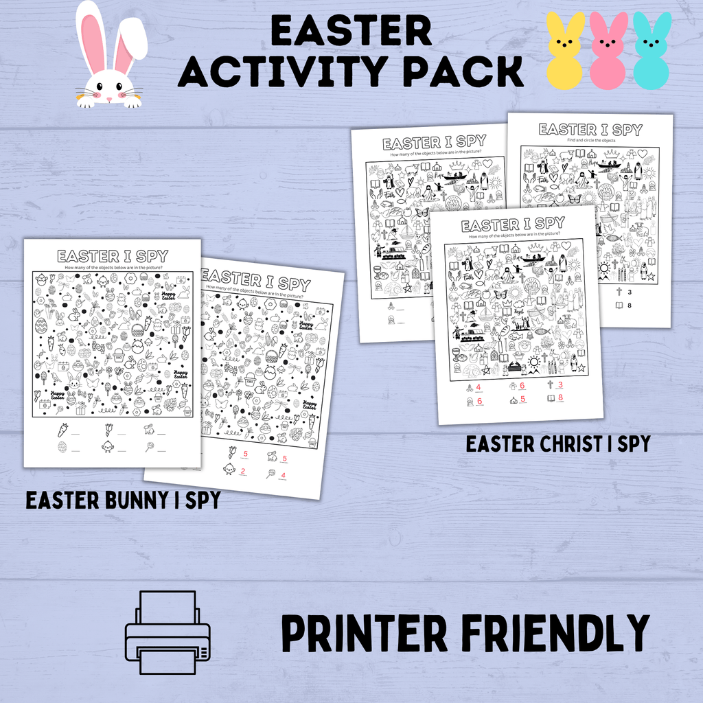 Easter Activity Pack for Kids | Easter Printables | Easter Activities | Easter Crafts | Easter fun pack for kids | Kids Activities | Kids