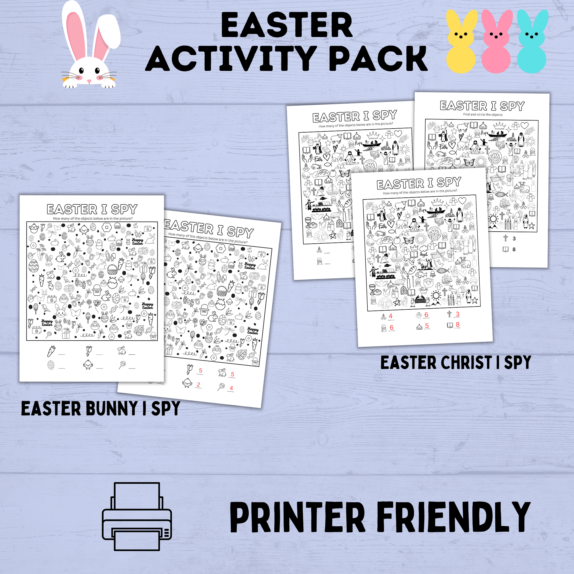 Easter Activity Pack for Kids | Easter Printables | Easter Activities | Easter Crafts | Easter fun pack for kids | Kids Activities | Kids