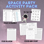 Space Party Activity Pack | Space Activity | Space Craft | Space Games | Outer space games | kids Games | Party Games | Space Party Games