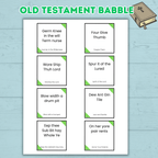 Old Testament Bible Church Game, Teen Youth Group Game, Come Follow Me, Sunday School Game, Christian, Bible Babble, Seminary, Icebreaker