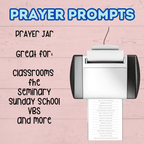 Prayer Prompts for Kids Activity Jar, Prayer List, Christian Sunday School Activities, Cards, Prayer Jar, Praying Craft, Challenge, Church