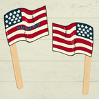 Patriotic Flag Craft for Kids, In God We Trust, USA Craft, American Flag Craft, Memorial Day Craft, 4th of July Craft, Veterans day Craft
